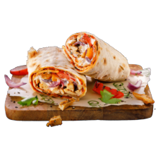 Lahmacun chicken shoarma